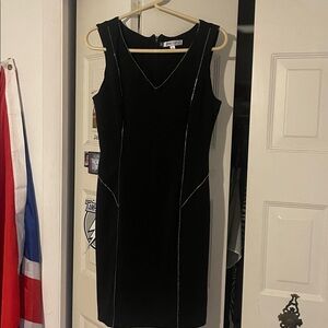 Jennifer Lopez Elegant Black Zipper Dress